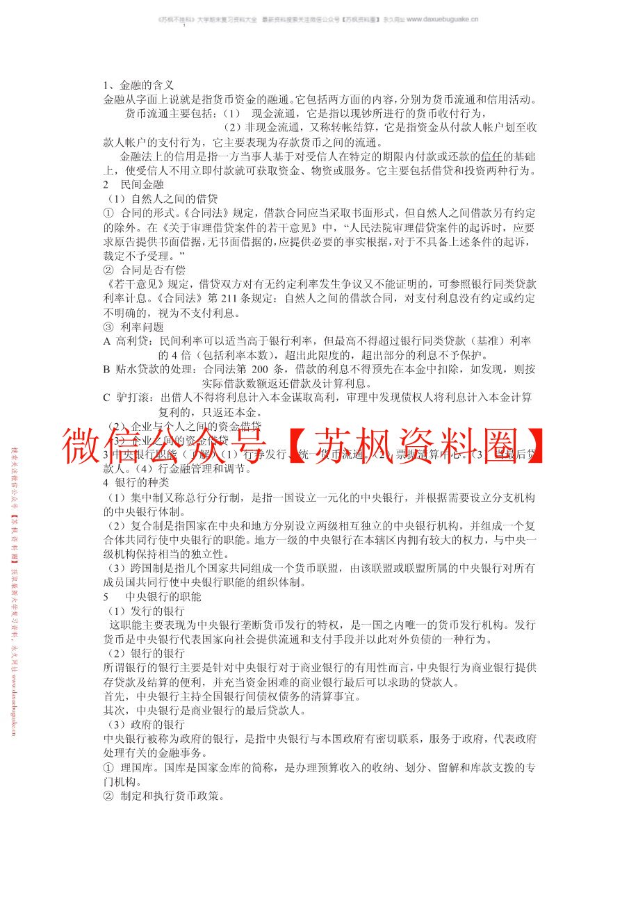 金融法